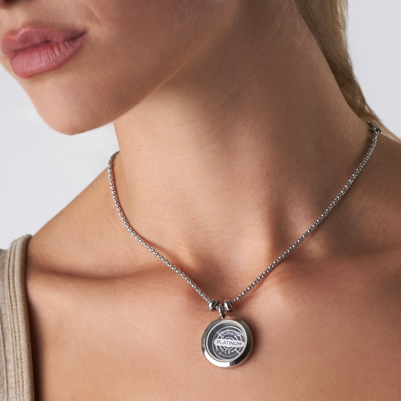 Collana porta dispositivi Taopatch® - Argento